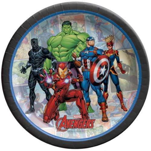 Avengers Powers Unite Lunch Plates - Click Image to Close
